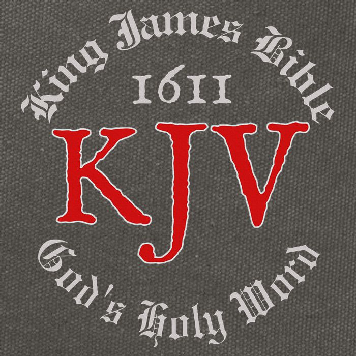 King James Bible 1611 Version GodS Holy Word Kjv Christian Cotton Canvas Backpack