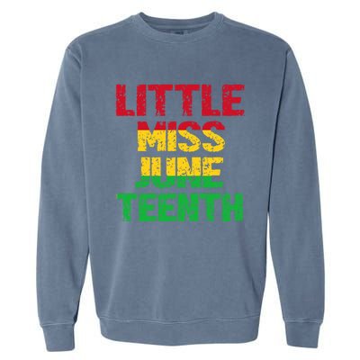 Kids Juneteenth Black Black Meaningful Gift Garment-Dyed Sweatshirt