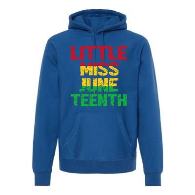 Kids Juneteenth Black Black Meaningful Gift Premium Hoodie