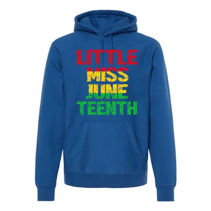 Kids Juneteenth Black Black Meaningful Gift Premium Hoodie