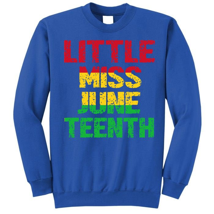 Kids Juneteenth Black Black Meaningful Gift Tall Sweatshirt