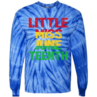 Kids Juneteenth Black Black Meaningful Gift Tie-Dye Long Sleeve Shirt