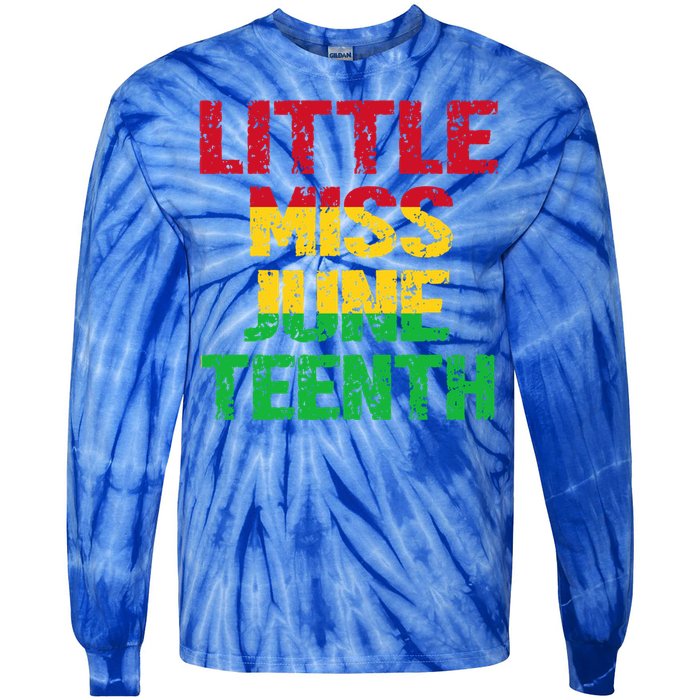 Kids Juneteenth Black Black Meaningful Gift Tie-Dye Long Sleeve Shirt