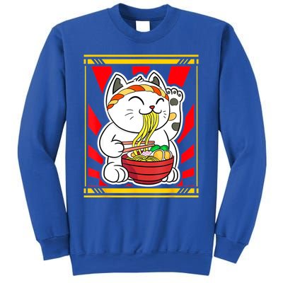 Kawaii Japanese Cat Eating Ramen Noodles Japanese Food Anime Sweatshirt