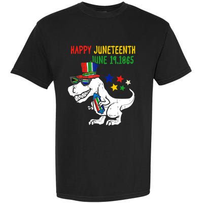 Kids Juneteenth Day Freedom Trex Dino Great Gift Garment-Dyed Heavyweight T-Shirt