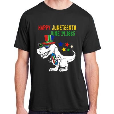 Kids Juneteenth Day Freedom Trex Dino Great Gift Adult ChromaSoft Performance T-Shirt