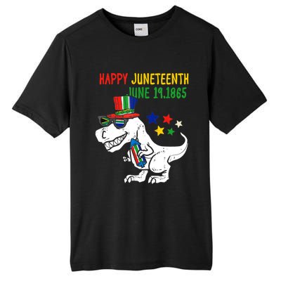 Kids Juneteenth Day Freedom Trex Dino Great Gift Tall Fusion ChromaSoft Performance T-Shirt