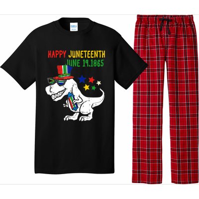 Kids Juneteenth Day Freedom Trex Dino Great Gift Pajama Set