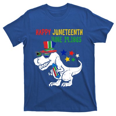 Kids Juneteenth Day Freedom Trex Dino Great Gift T-Shirt