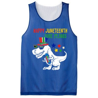 Kids Juneteenth Day Freedom Trex Dino Great Gift Mesh Reversible Basketball Jersey Tank