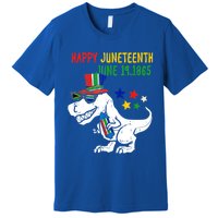 Kids Juneteenth Day Freedom Trex Dino Great Gift Premium T-Shirt