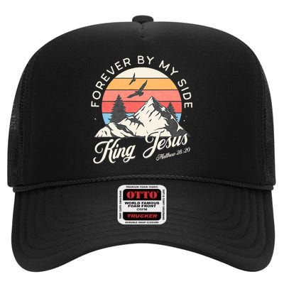 King Jesus Forever By My Side High Crown Mesh Back Trucker Hat