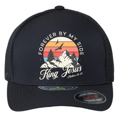 King Jesus Forever By My Side Flexfit Unipanel Trucker Cap