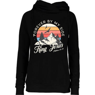 King Jesus Forever By My Side Womens Funnel Neck Pullover Hood