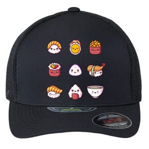 Kawaii Japanese Food Lover Flexfit Unipanel Trucker Cap