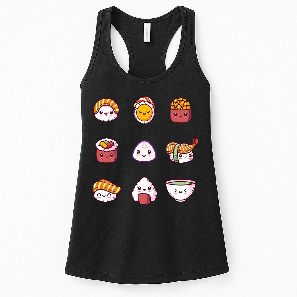 Kawaii Japanese Food Lover Womens Tank Top