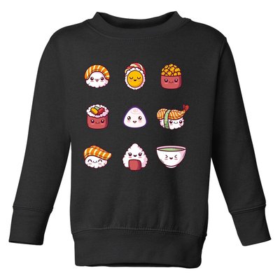 Kawaii Japanese Food Lover Toddler Sweatshirt