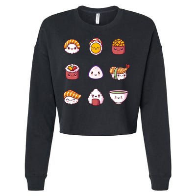 Kawaii Japanese Food Lover Cropped Pullover Crew