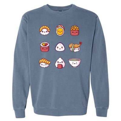 Kawaii Japanese Food Lover Garment-Dyed Sweatshirt