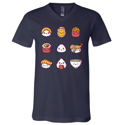 Kawaii Japanese Food Lover V-Neck T-Shirt