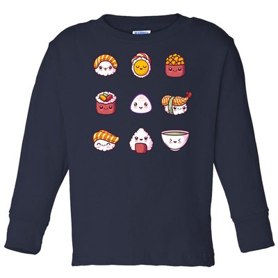 Kawaii Japanese Food Lover Toddler Long Sleeve Shirt