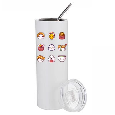 Kawaii Japanese Food Lover Stainless Steel Tumbler