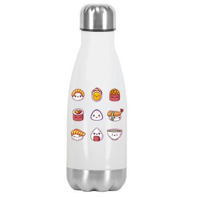 Kawaii Japanese Food Lover Stainless Steel Insulated Water Bottle