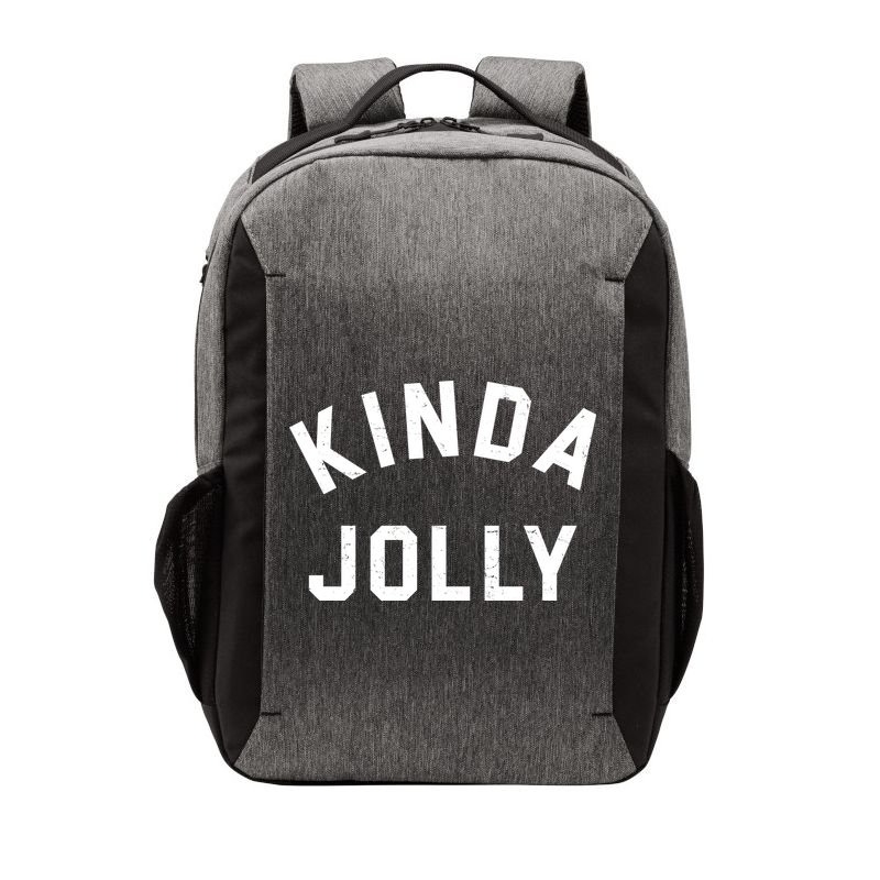 Kinda Jolly Funny Christmas Holiday Vector Backpack