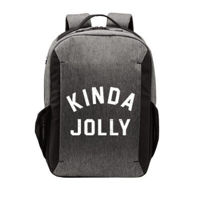 Kinda Jolly Funny Christmas Holiday Vector Backpack