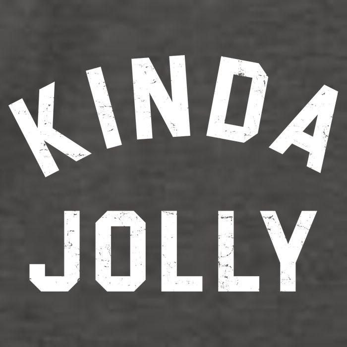Kinda Jolly Funny Christmas Holiday Vector Backpack