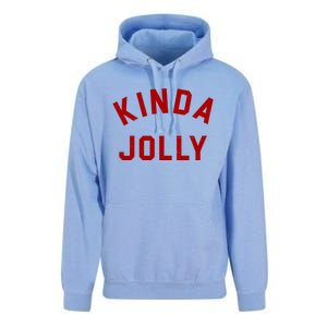 Kinda Jolly Funny Christmas Holiday Unisex Surf Hoodie