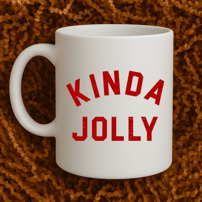 Kinda Jolly Funny Christmas Holiday Mug