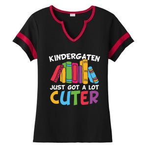 Kindergarten Just Got A Lot Cuter Cute Kindergarten Great Gift Ladies Halftime Notch Neck Tee