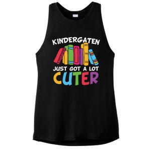 Kindergarten Just Got A Lot Cuter Cute Kindergarten Great Gift Ladies PosiCharge Tri-Blend Wicking Tank