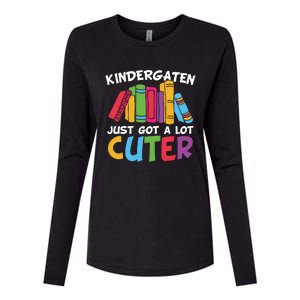 Kindergarten Just Got A Lot Cuter Cute Kindergarten Great Gift Womens Cotton Relaxed Long Sleeve T-Shirt