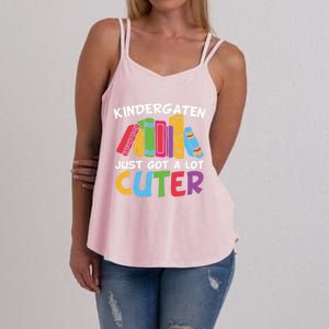 Kindergarten Just Got A Lot Cuter Cute Kindergarten Great Gift Women's Strappy Tank