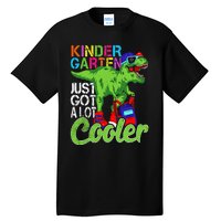 kindergarten just got cooler dinosaur back to school Tall T-Shirt