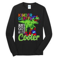 kindergarten just got cooler dinosaur back to school Tall Long Sleeve T-Shirt