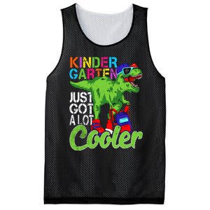 kindergarten just got cooler dinosaur back to school Mesh Reversible Basketball Jersey Tank