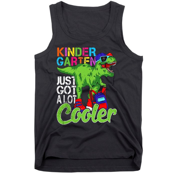 kindergarten just got cooler dinosaur back to school Tank Top