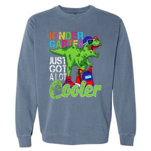 kindergarten just got cooler dinosaur back to school Garment-Dyed Sweatshirt