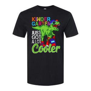 kindergarten just got cooler dinosaur back to school Softstyle CVC T-Shirt