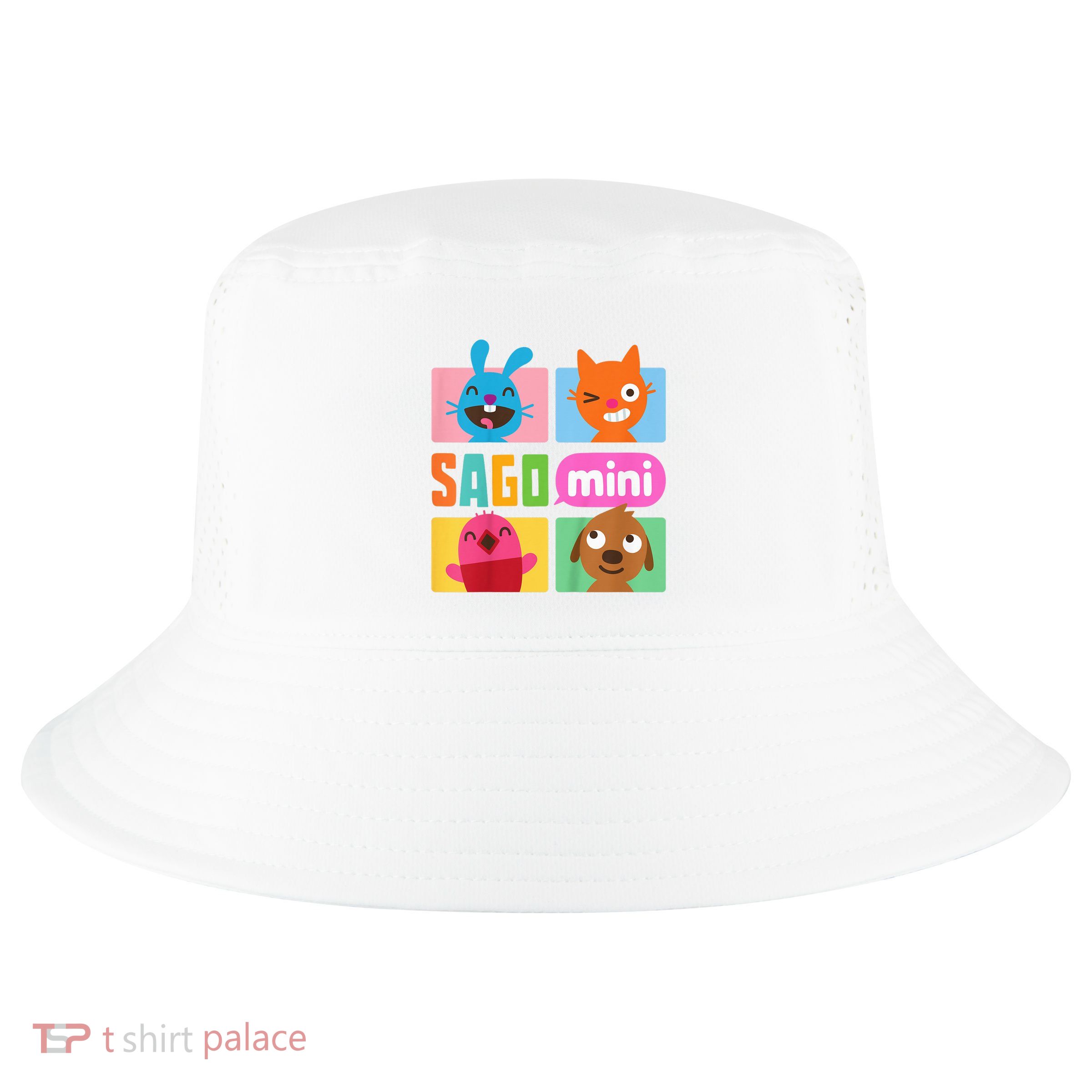 K.I.D.S Jack Jinja Robin And Harvey Grid Funny Cartoon Face Emotional Cool Comfort Performance Bucket Hat
