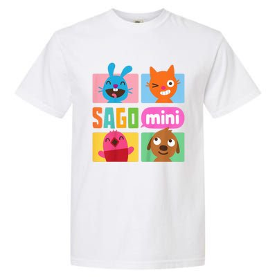 K.I.D.S Jack Jinja Robin And Harvey Grid Funny Cartoon Face Emotional Garment-Dyed Heavyweight T-Shirt