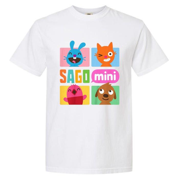 K.I.D.S Jack Jinja Robin And Harvey Grid Funny Cartoon Face Emotional Garment-Dyed Heavyweight T-Shirt