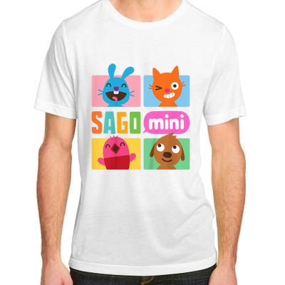 K.I.D.S Jack Jinja Robin And Harvey Grid Funny Cartoon Face Emotional Adult ChromaSoft Performance T-Shirt