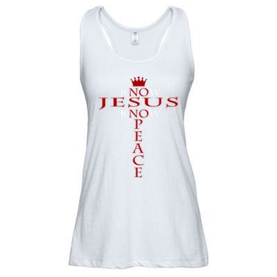 Know Jesus Know Peace Religious Christ Christian Ladies Essential Flowy Tank