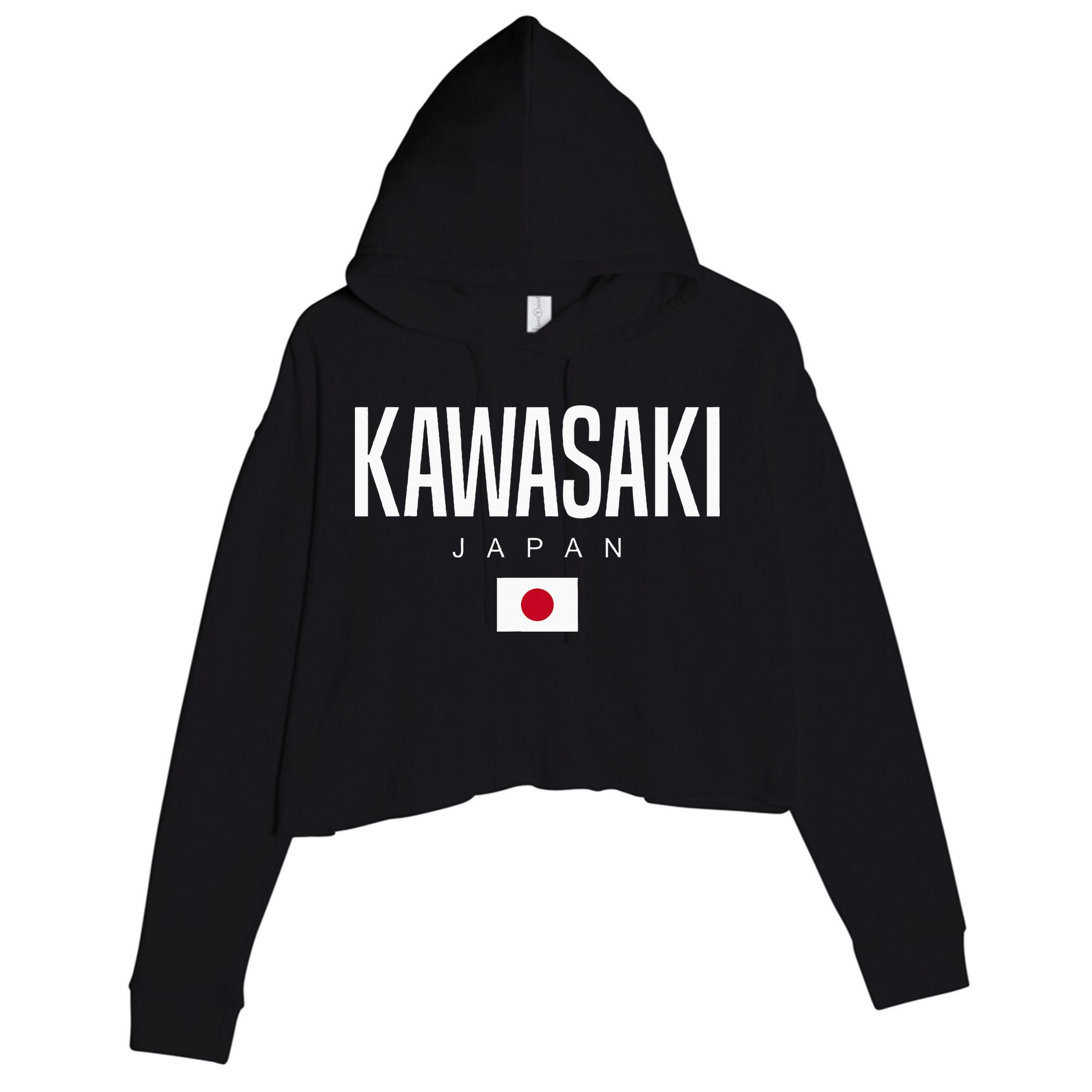 Kawasaki Japan Crop Fleece Hoodie