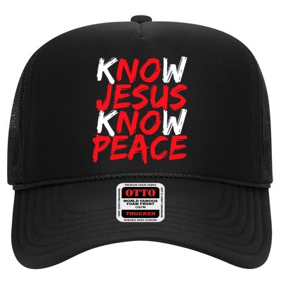 Know Jesus Know Peace No Jesus No Peace Faith God Hat