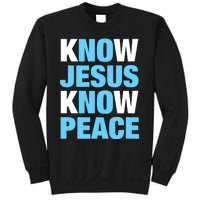 Know Jesus Know Peace No Jesus No Peace Faith God Sweatshirt